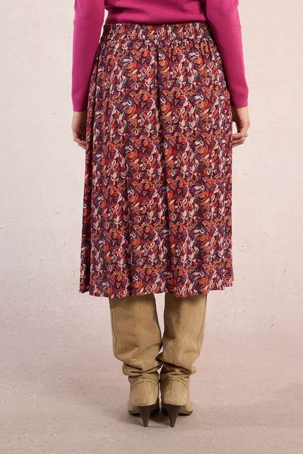 Molly Bracken Saia midi estampado Multicolorido