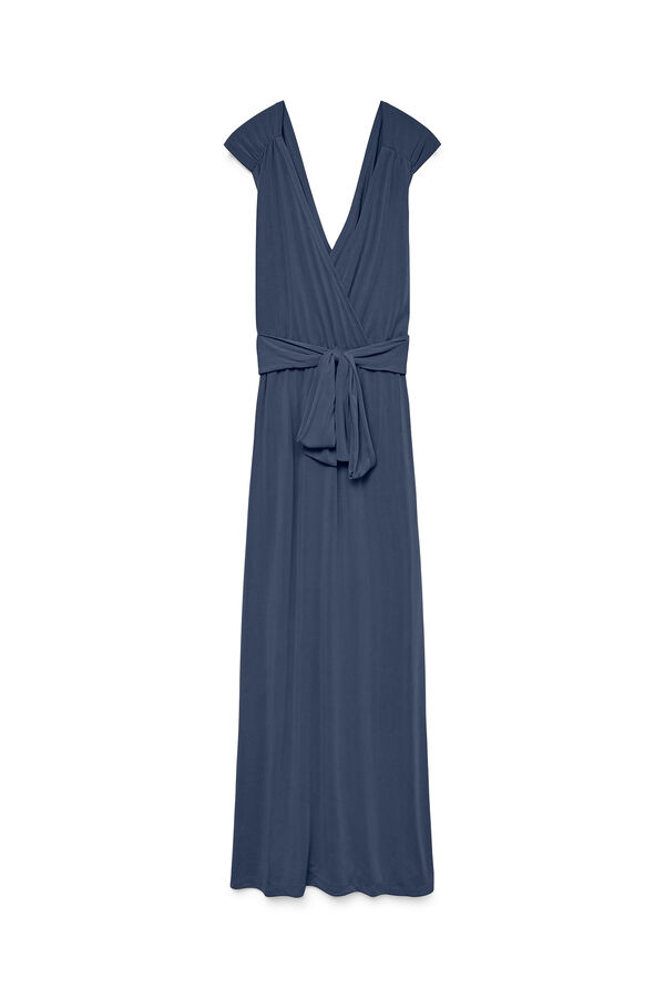 Vero Moda Vestido midi fluido Azul marino
