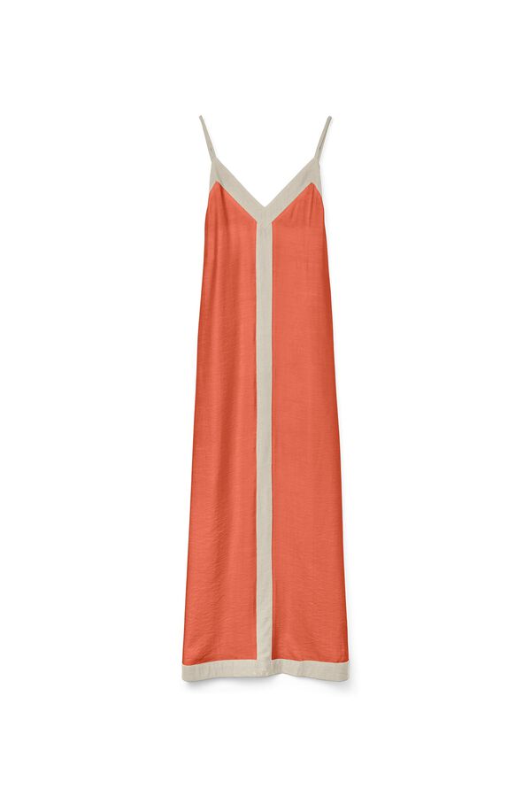 Vero Moda Vestido comprido de al&ccedil;as ajust&aacute;veis Laranja