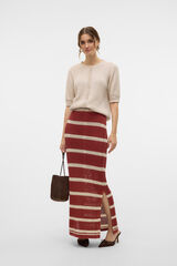 Vero Moda Falda larga crochet Rojo