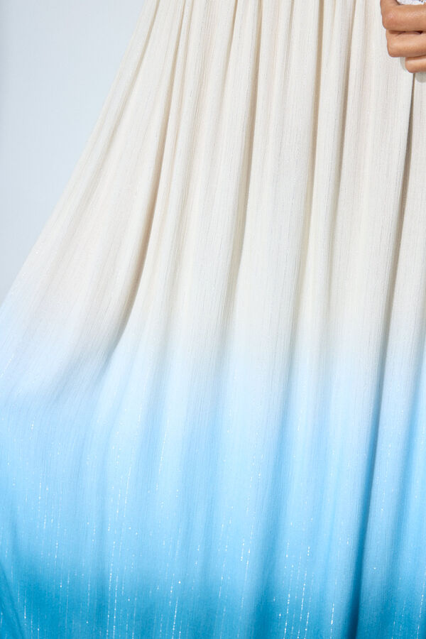 Slowlove Saia longa degrad&ecirc; Azul