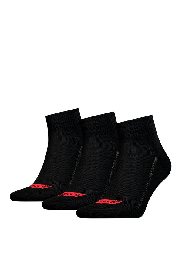 Levi's Pack de 3 calcetines de ca&ntilde;a corta de Levi&rsquo;s&reg; Negro