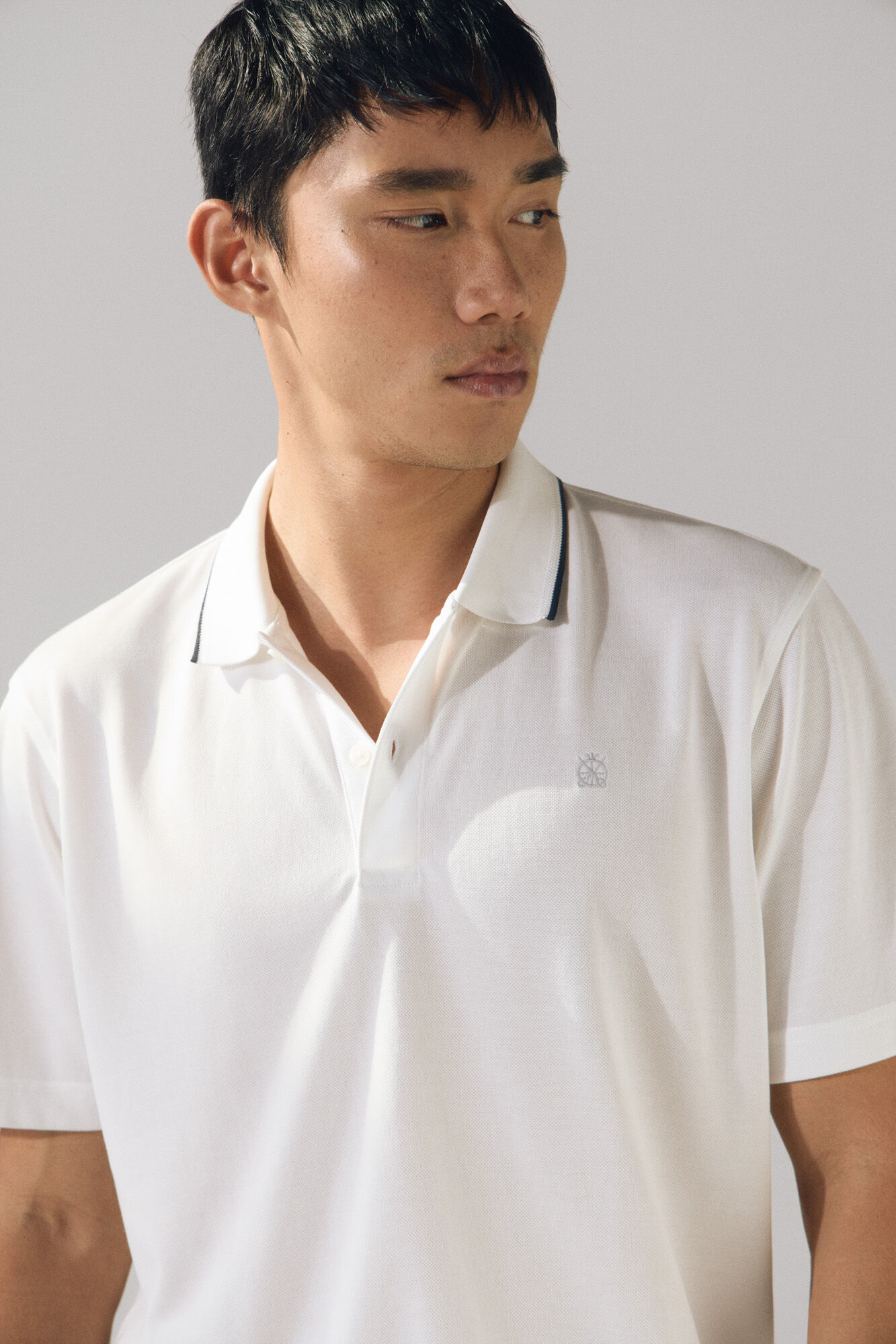 Cortefiel Polo coolmax&reg; cuello jacquard