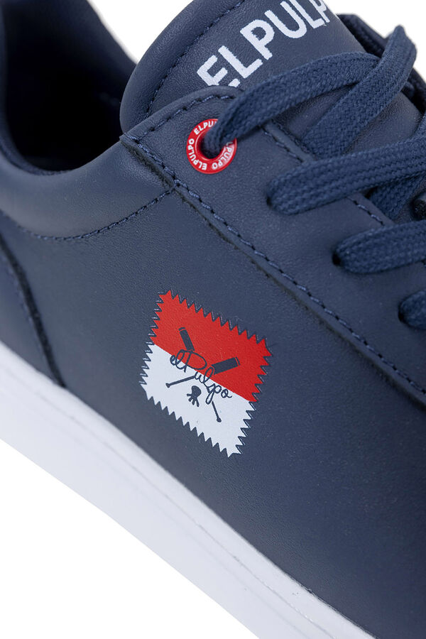 elPulpo Zapatilla casual bandera lateral Azul marino