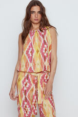 Slowlove Top sin mangas estampado Multicolor