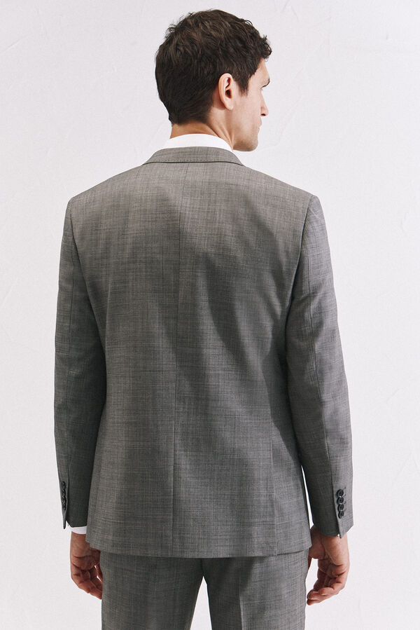 Cortefiel Blazer cinza estruturado slim fit Cinzento