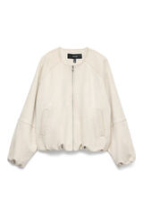 Vero Moda Bomber efecto ante Beige