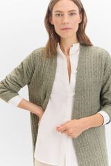 Cortefiel Cardigan ochos suave Kaki