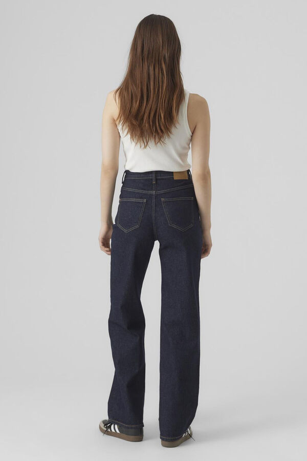 Vero Moda Pantal&oacute;n vaquero ancho Azul marino