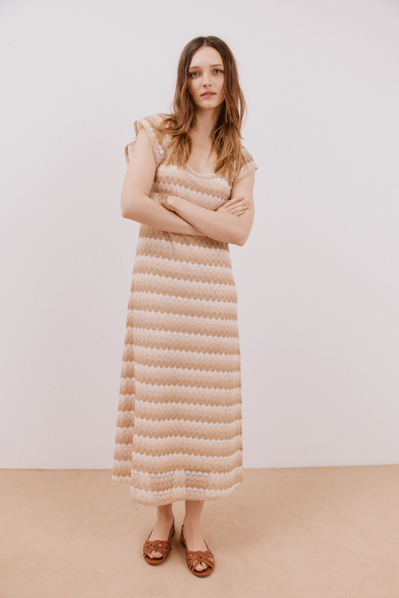 Cortefiel Vestido estructura multicolor