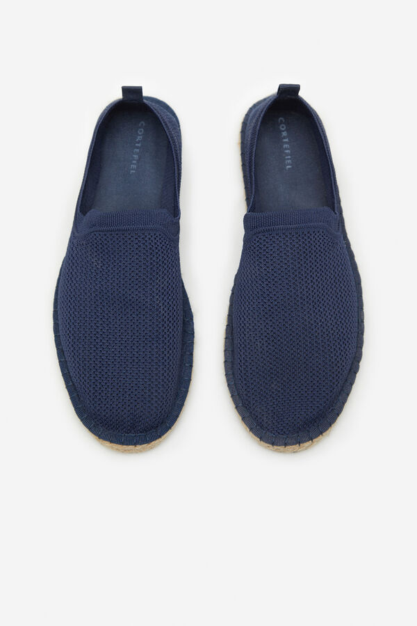 Cortefiel Alpargata tejido elastico Azul marino