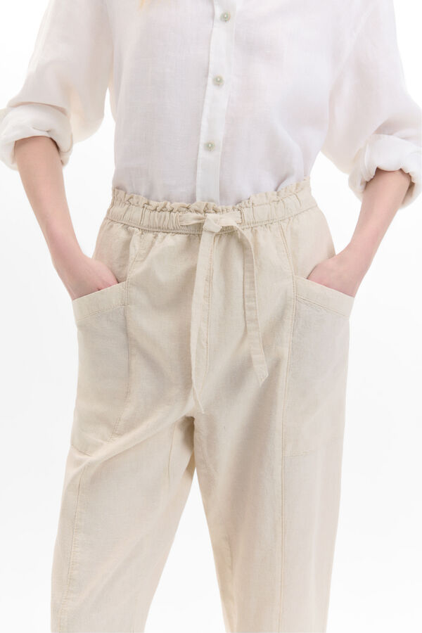 Cortefiel Pantal&oacute;n soft carrot Marr&oacute;n