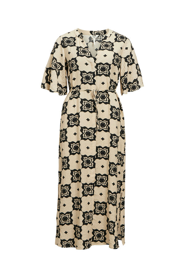 Object Vestido midi estampado Gris