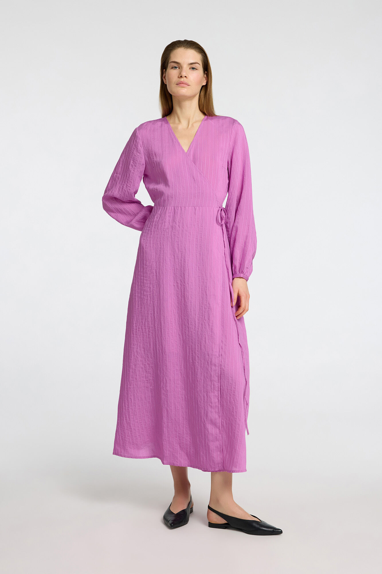 Selected Femme Vestido Wrap largo