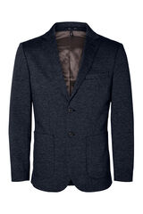 Selected Americana Slim Fit confeccionada con materiales reciclados. Azul marino