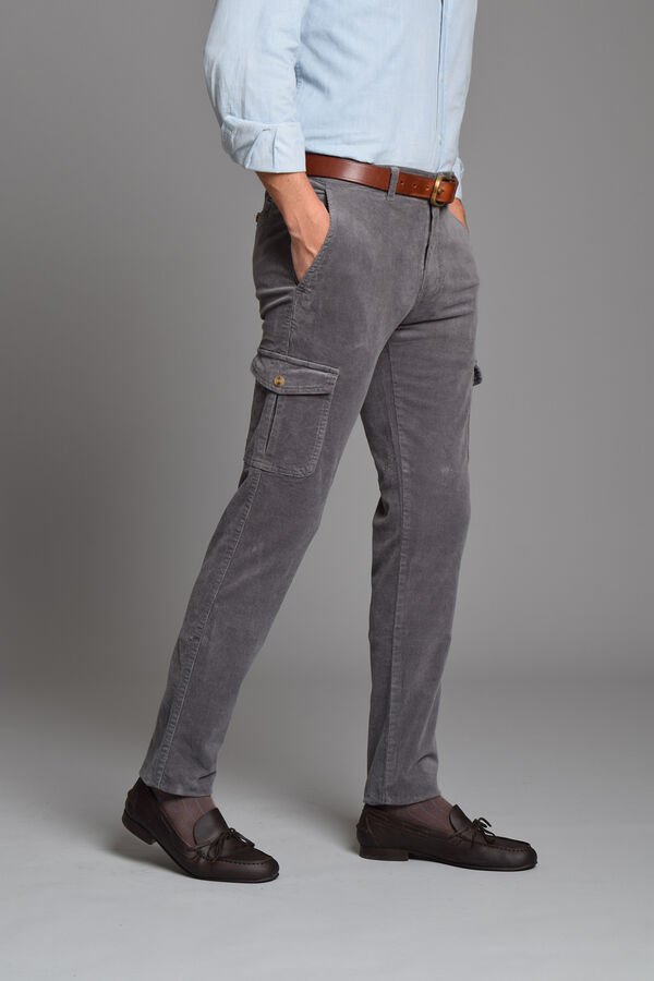 Cloking Pantal&oacute;n Cargo Pana Gris