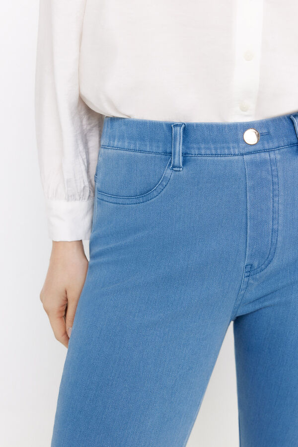 Cortefiel Cal&ccedil;as de malha jacquard  Azul