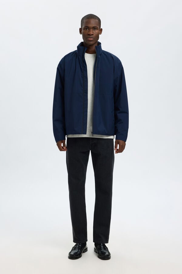 Selected Cazadora t&eacute;cnica resistente al agua Azul marino