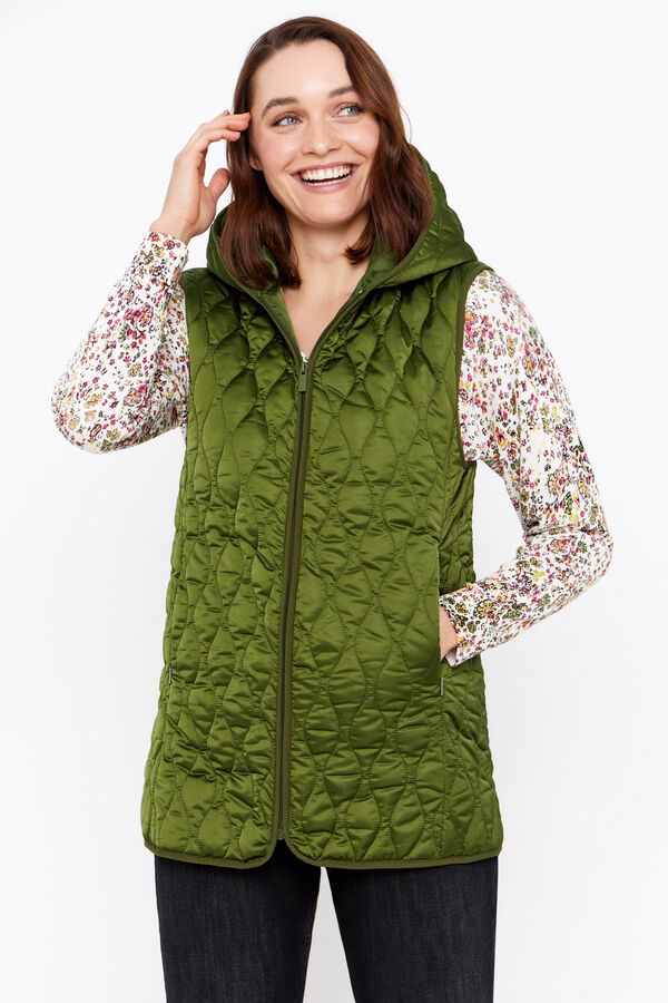 Cortefiel Colete ultraleve water repellent Verde