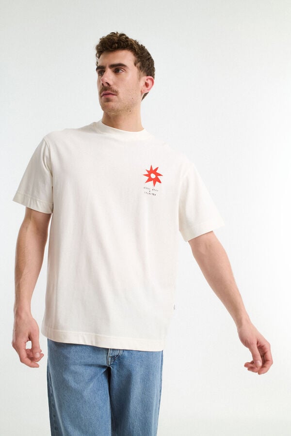 Selected T-shirt de manga curta Branco