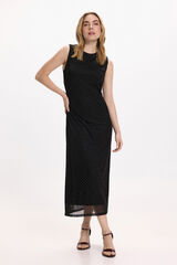 Vila Vestido midi con brillos Negro