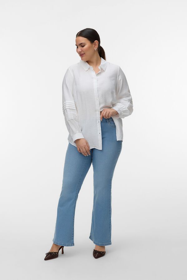 Vero Moda Curve Vaquero acampanado ancha talla grande Azul