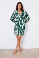 Vila Vestido curto estampado Cinzento