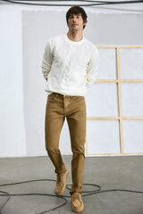 OOTO Pantal&oacute;n 5 bolsillos color slim Camel