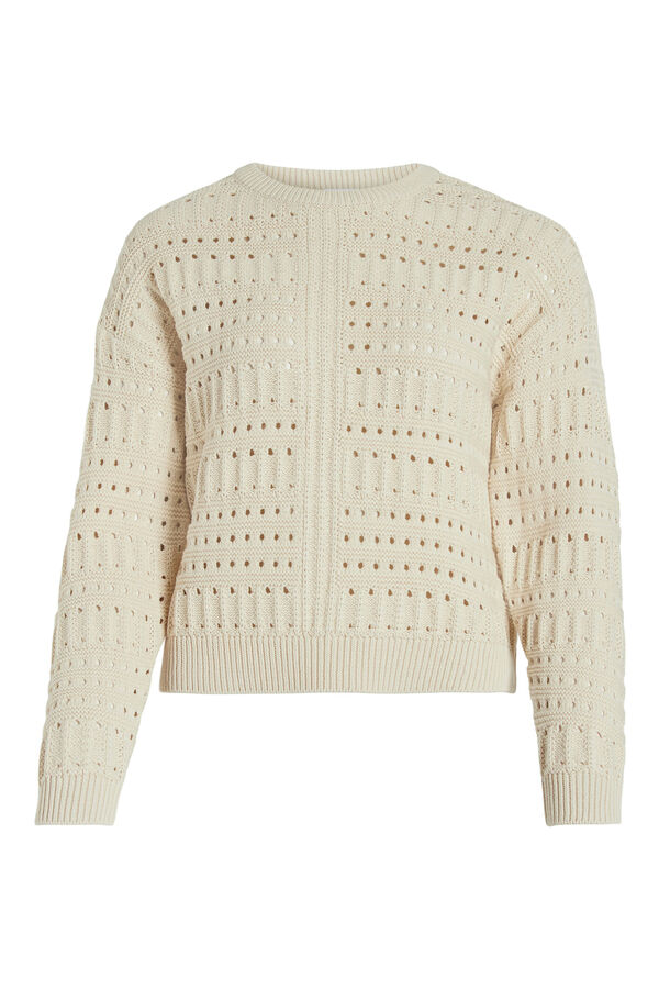 Vila Camisola de malha Cinzento