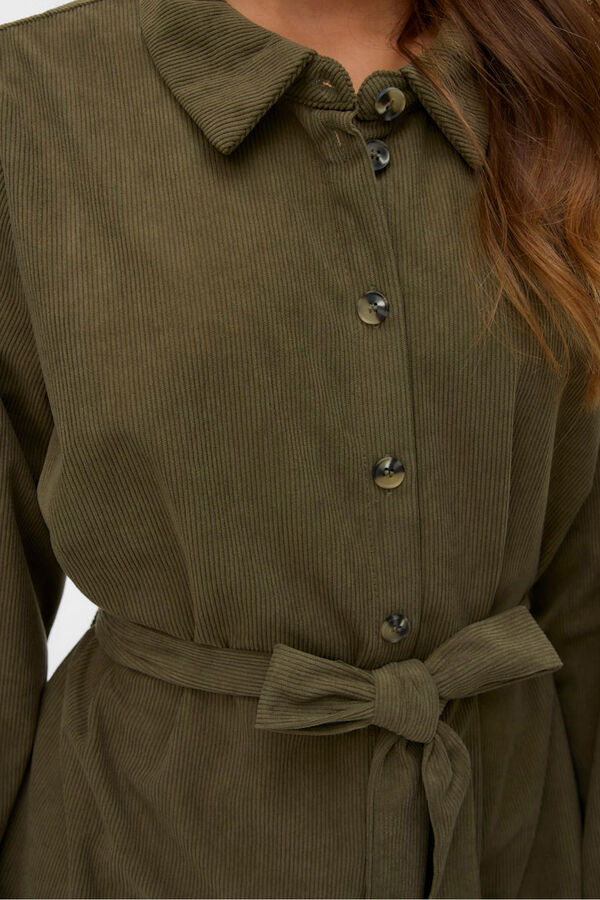 Vero Moda Curve Vestido curto de veludo cotel&ecirc; plus size Verde