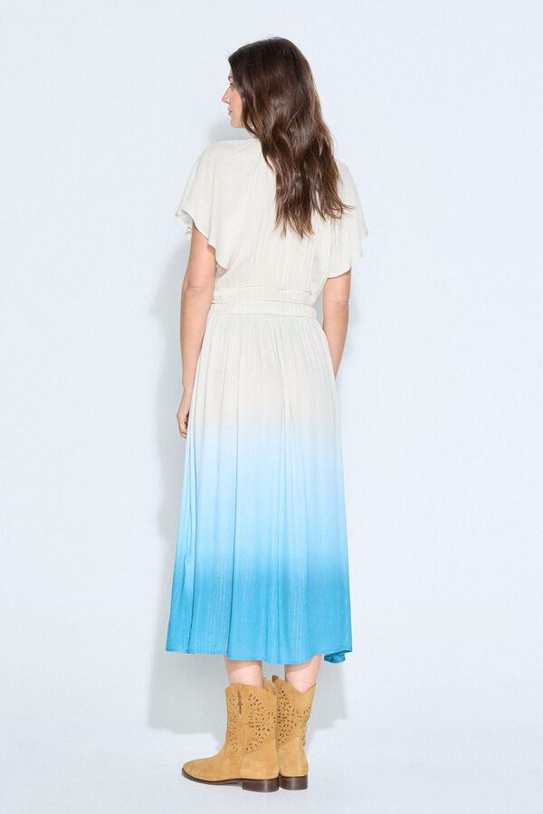 Slowlove Vestido estampado Estampado azul