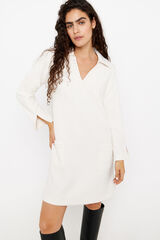 Cortefiel Vestido curto Branco