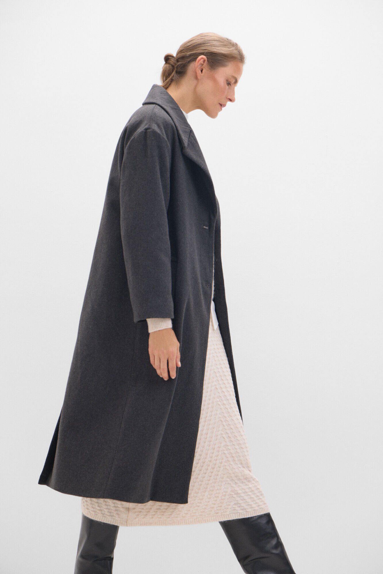 Cortefiel Abrigo largo pa&ntilde;o