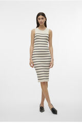 Vero Moda Vestido midi de malha  Cinzento