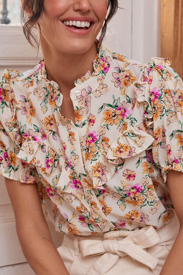 Pol&iacute;n Et Moi Blusa con flores Vilantia Multicolor