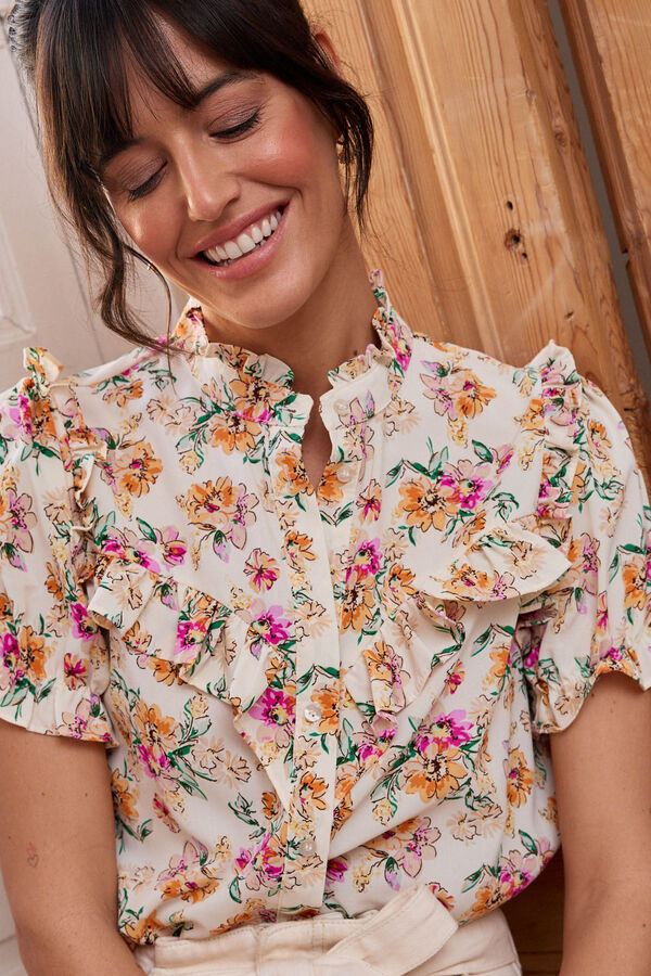 Pol&iacute;n Et Moi Blusa con flores Vilantia Multicolor
