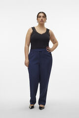 Vero Moda Curve Pantal&oacute;n de traje talla grande Azul marino