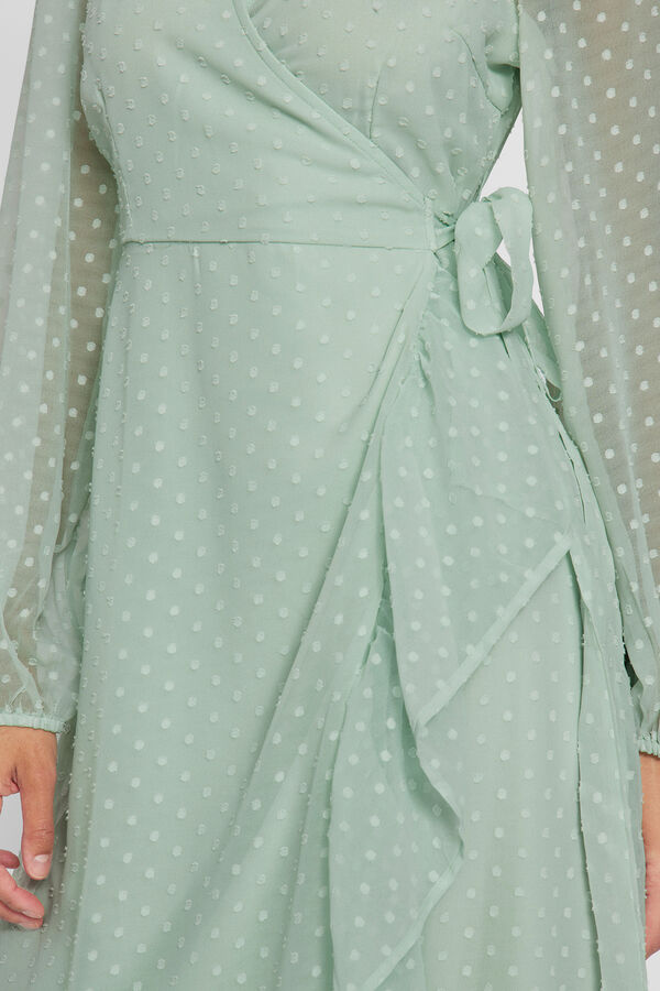 Vila Vestido midi fiesta Verde