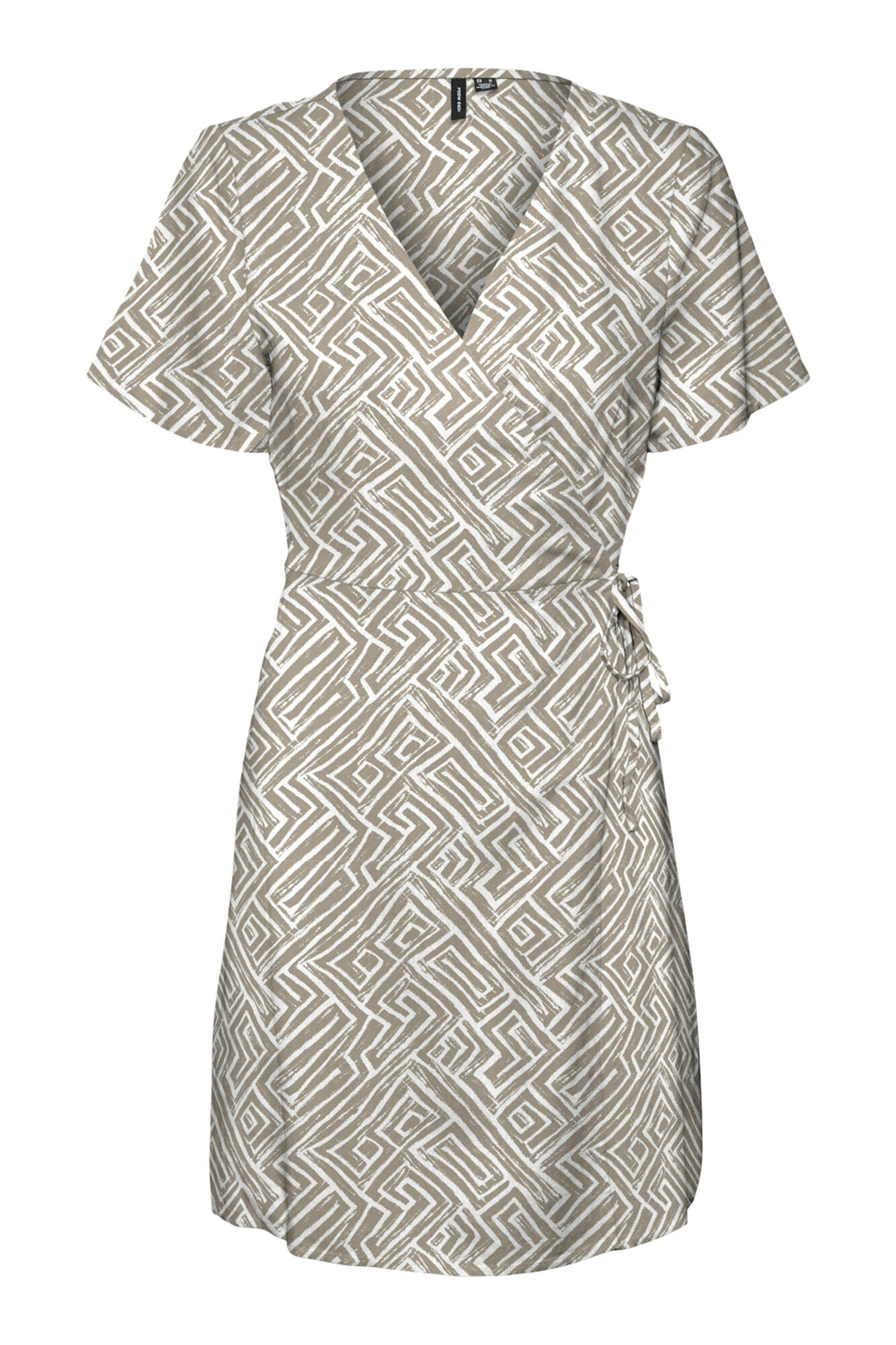 Vero Moda Vestido corto cruzado cuello pico