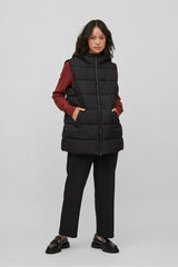 Vila Colete de mulher acolchoado Preto