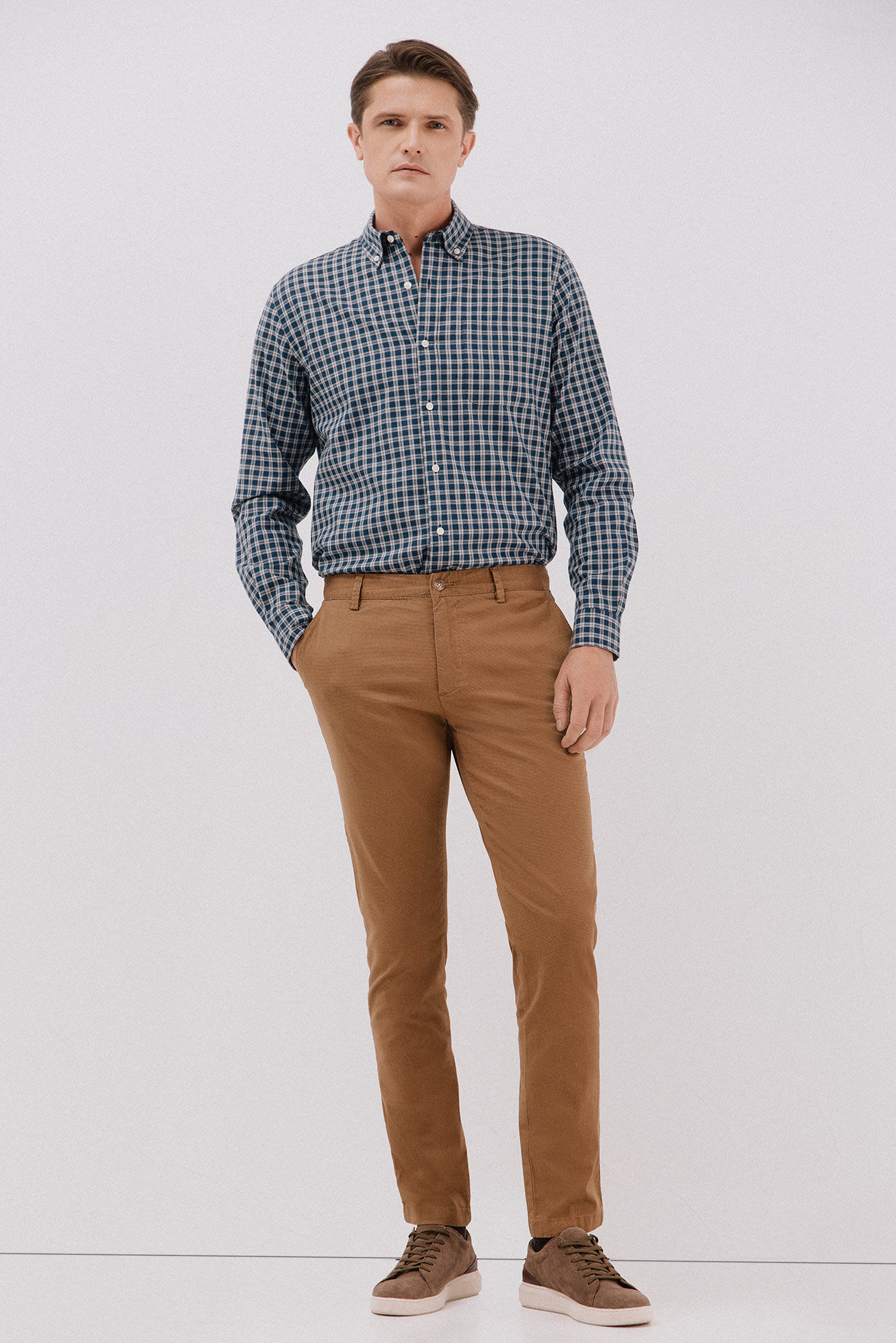 Cortefiel Cal&ccedil;a cal&ccedil;as chino com estampa slim fit