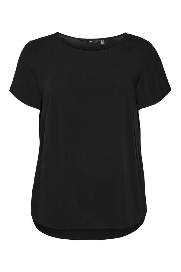 Vero Moda Curve Camiseta b&aacute;sica talla grande Negro