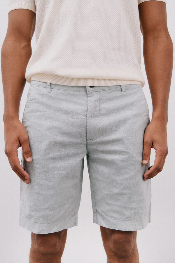 Cortefiel Bermudas Oxford cal&ccedil;as chino Verde