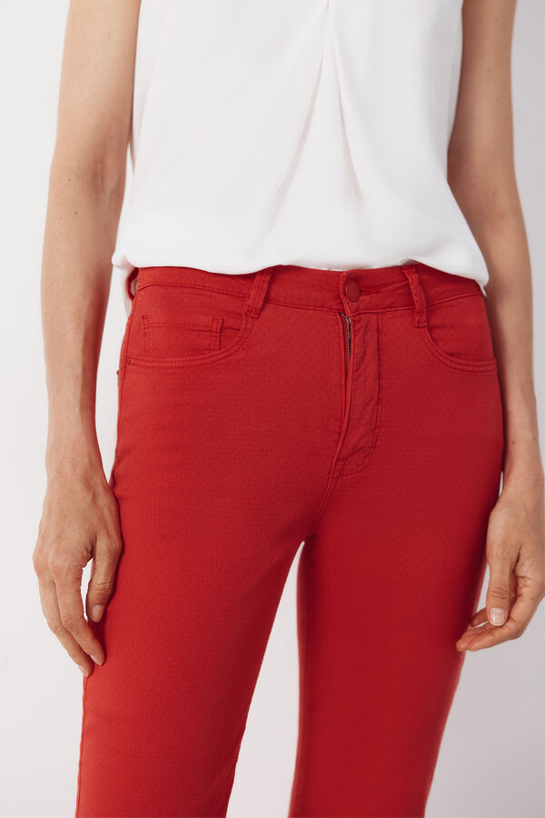 Cortefiel Jeans sensacional jacquard Vermelho