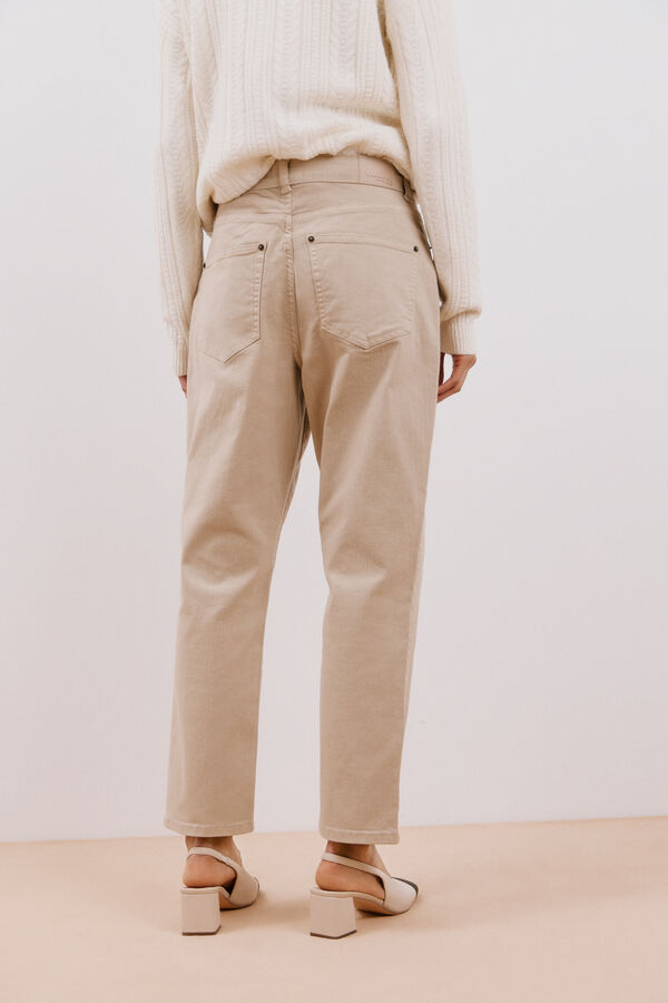 Cortefiel Jeans Mom Castanho