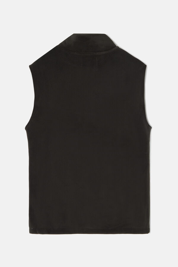 Silbon Chaleco polar Verde oscuro