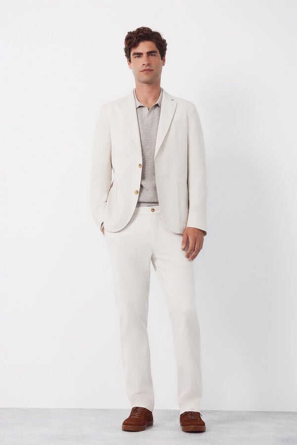 Cortefiel Blazer linho Tostado