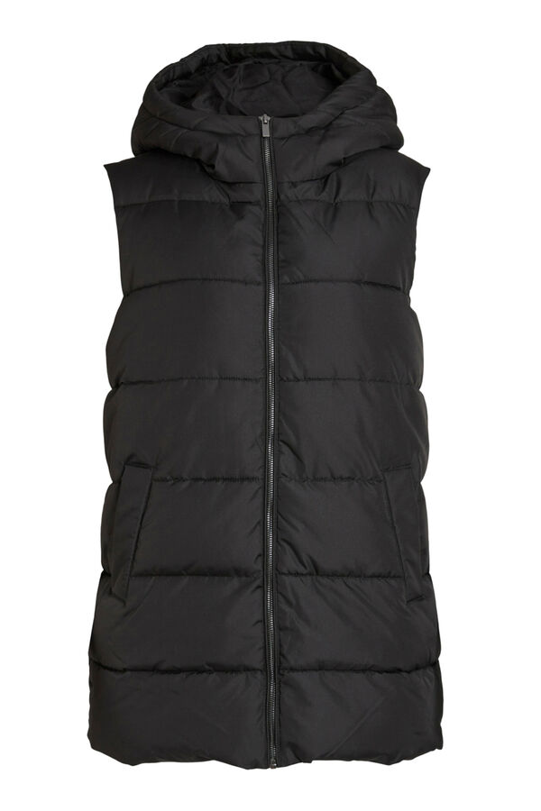 Vila Colete de mulher acolchoado Preto