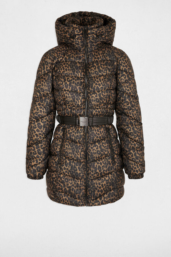 Morgan Casaco estampado com capuz Castanho