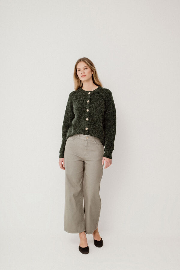 Vila Pantal&oacute;n vaquero ancho 7/8 Gris